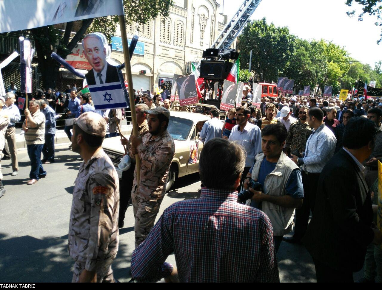 گزارش تصویری از راهپیمایی روز قدس از نگاه دوربین تابناک تبریز