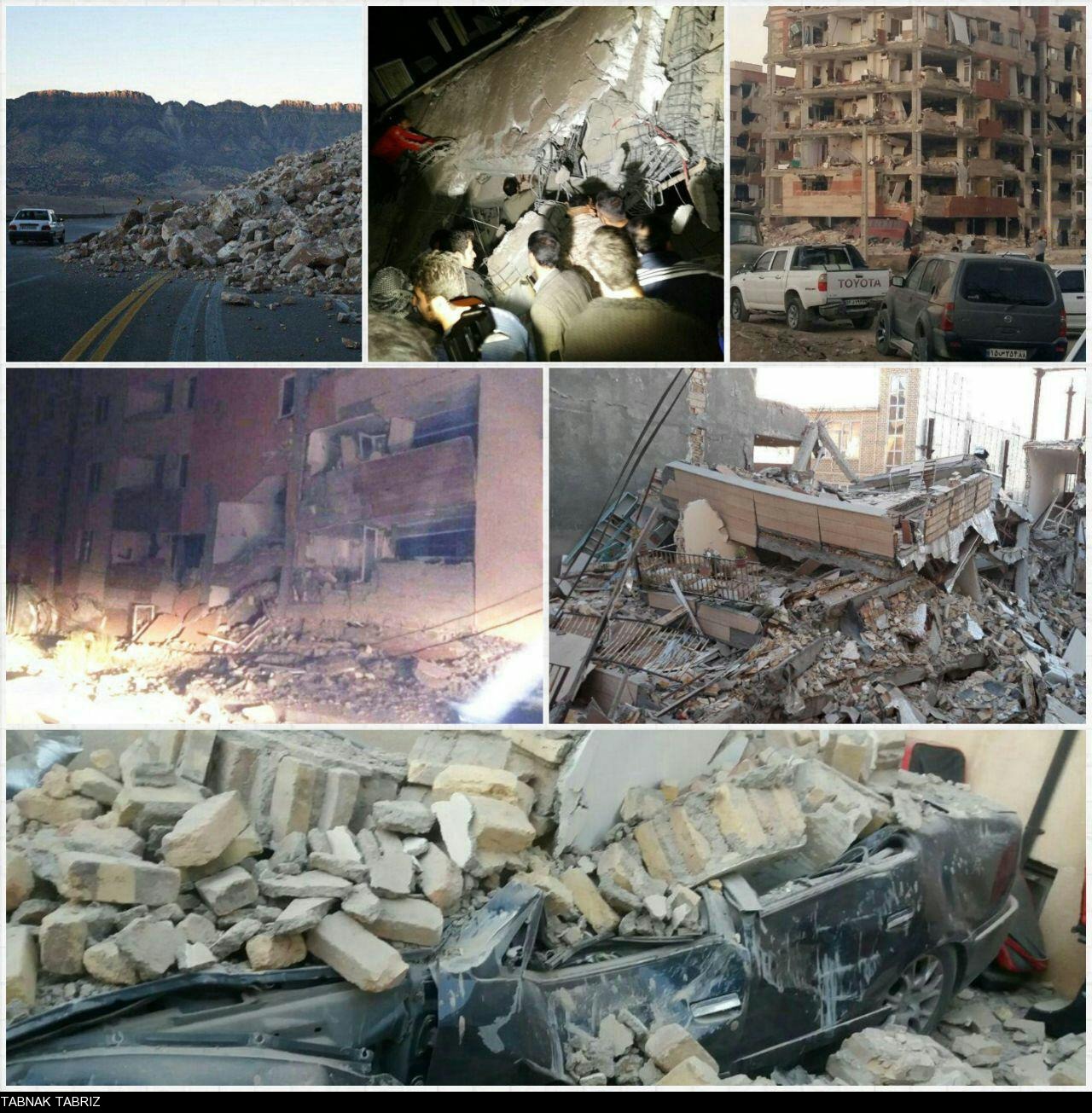 تصاویری دلخراش از قربانیان زلزله ۷.۳ ریشتری شب گذشته در قصرشیرین
