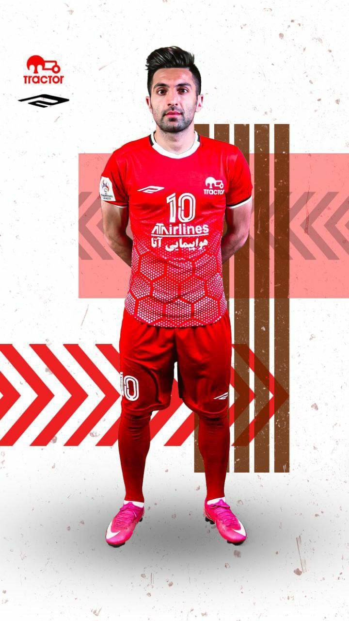 رونمایی از پیراهن‌ های تیم تراکتور ایران در مسابقات لیگ قهرمانان آسیا