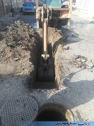 اصلاح شبکه فاضلاب زابل توسط شرکت آبفا