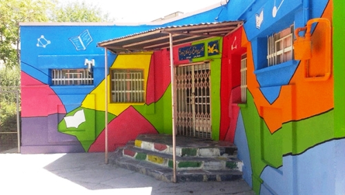 خلق نقاشی دیواری با عنوان مغز متفکر توسط هنرمند خوش ذوق اراکی خلق نقاشی دیواری با عنوان مغز متفکر توسط هنرمند خوش ذوق اراکی