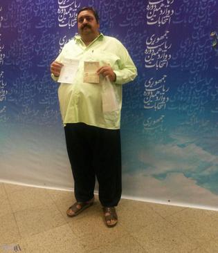 تیپ متفاوت کاندیدای میبدی ریاست جمهوری 96 +عکس