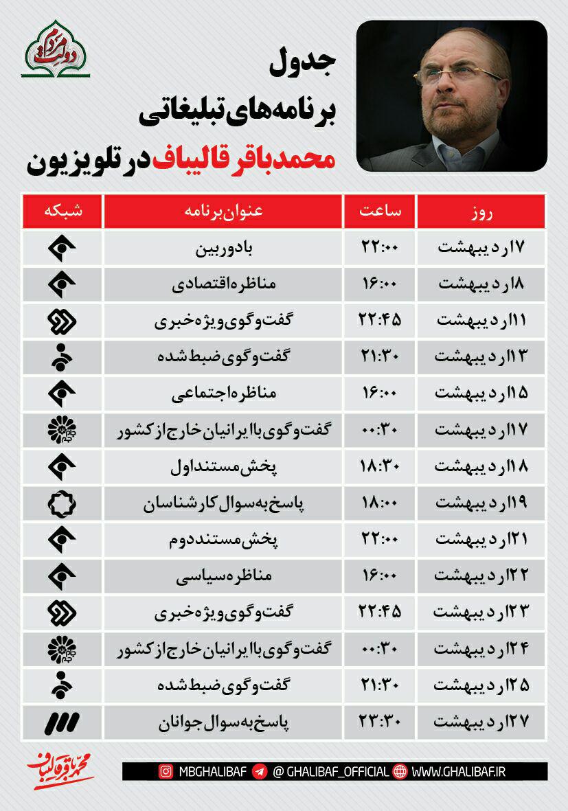 آخرین اخبار از فعالیت‌های انتخاباتی دکتر قالیباف