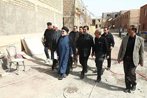 بازدید استاندار و رئیس کل دادگستری از مراحل اجرایی شهر فرودگاهی قم/ فرودگاه یکی از الزامات توسعه استان است